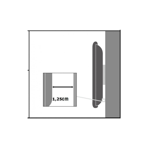 Uchwyt ścienny Tv Led/lcd 13-37 Cali 35kg Slim Czarny